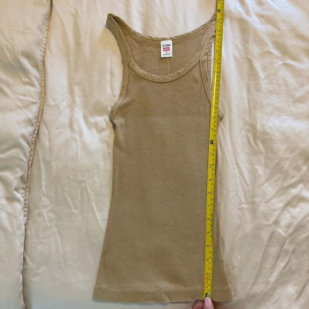 RE/DONE Hanes Ribbed Tank, S - Picture 7 of 7